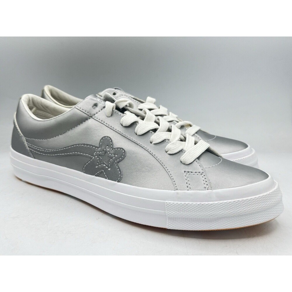Golf Le Fleur x Converse One Star Ox 3M Metallic Silver Ox Men’s Size 12